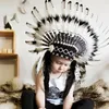 Child Baby cap Indian Style Feather Headband Headdress Party Decoration Po Prop Home decorative men hat Y200903296N