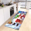 Tapijten Kerstmis Keuken Tapijt Badkamer Entree Deurmat Slaapkamer Deur Nachtkastje Vloer Hal Decor Tapijt Thuis Balkon Antislip Voet Mat R230726