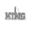 Pendant Necklaces TopBling Hip Hop A-Z Customized Name Letter Pendant Necklace Courtful Zircon Can Choose from Real Gold Plating 230727