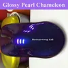 Pellicola per avvolgere il vinile Chameleon lucido blu viola con bolle d'aria Flip Flop lucido Glitter Pearl Car Wrap Sticker Size1 52 276t