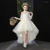 Anfitrião Ambientação Noite Apresentação de Roupa de Palco Vestido de Princesa Infantil Fofo Menina Na Moda Flor de Fios Apresentação Piano Ambientação Noite