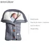 Sovsäckar varma babyväska kuvert vinter barn soversack fotmuffvagn stickad sömn säck född stickad ull svävande filt 230727