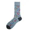 Herrensocken Ordentliche Socken Große mittelgroße Baumwollsocken für Herren Tierlebensserie Modische Socken