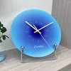 Orologi da parete Orologio rotondo moderno Silenzioso Colore sfumato senza ticchettio Decorativo Home Office Decor Regalo per soggiorno Camera da letto