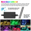 Éclairage de moto 12PCS Étanche DC 12V Moto RGB LED Strip Underbody Bande lumineuse décorative pour voiture moto Belles lumières douces décoratives x0728