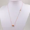 collier de créateur collier coeur classique unique collier d'amour pour les femmes fille glisser pendentif collier 316L titane acier collier en or livraison gratuite