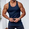 Canotte da uomo Canotte da uomo Estate Fast Dry Abbigliamento fitness elastico Palestra Corsa Allenamento Striscia verticale ultra sottile Abbigliamento sportivo senza maniche 230728