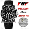 F5F Drive WSCA0006 1904-PS MC Automatik-Herrenuhr, zweifarbiger PVD-Stahl, schwarzes Zifferblatt, weiße römische Markierungen, Kautschukarmband 2021, 42 mm Super 245z