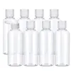 Förvaringsflaskor burkar 10st plastchampo flaska 100 ml klar tom vail för resebehållare lotion flytande makeup cosmetic2645