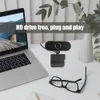 Webcams Full 1080p Webcam avec mini caméra d'ordinateur flexible rotative pour caméra de bureau Webcam éducation en ligne R230728