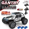 Electric RC Car 16103 50 km H 1 16 Fast RC Off Road 4WD med LED -strålkastare 2.4G Waterproof Remote Control Monster Truck för vuxna och barn 230727