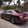 Chameleon Pearl Diamond Satin Metallic Purple Vinyl Adhesive Sticker Car Wrap Foil With Air Release Film fordonsbil Roll257m