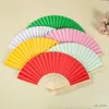 Chinese Style Products Personalized Folding Paper Hand Fan Fold Vintage Paper Fans Wedding Party Favors Baby Shower Gift Wedding decoration fan
