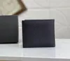 Herren-Designer-Geldbörsen, Luxus-Dreiecksmarken-Geldbörsen, hochwertige, berühmte Stylist-Kartenhalter, Modebriefe, männliche kurze Clutch-Taschen mit Originalverpackung