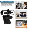 Webcams Webcam 2K / 4K Câmera Web para PC Laptop com Microfone Ring Light Webcam Full 2K