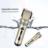 Hair Trimmer Clippers for Men Gold Household Electric Clippers Cordless Rechargeable Clippers Mute Hair Beauty Tools Guard Holder 230728