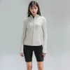 LU damski joga joga strój Kobiet bluza bluza jacekts sportowy kształt talii