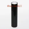 1 Rotolo lotto 40cmx10m Nero scuro affumicato Fari Colorazione Proiettore Tinta pellicola Tinta Vinile styling lampada foglio grafica DIY276z