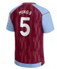 23/24 Soccer Jerseys Kids Kit Home 2023 2024 Aston Villas Football Shirt Training Away Fans Player Version Camisetas Futbol MINGS Mcginn