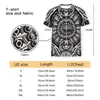 Camisetas para hombre Estilo de líneas Poliéster Impresión 3D Mandala Camisa Deportes al aire libre Ropa de secado rápido Camiseta suelta informal Camisetas de calle
