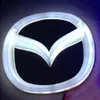 4D logo LED light with car decorative lights lamp Car Sticker badge for MAZDA 2 3 CX7 mazda8 12 0cm 9 55cm 228J