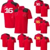 Formule 1 2023 T-shirt d'équipe Nouveau T-shirt F1 Polo Shirts Motorsport Driver Red T-shirt Breathable Courte à manches courte 298C