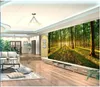 Fonds d'écran Personnalisé Mural 3d Po Papier Peint La Lumière Du Soleil Pénètre La Forêt Paysage Peinture Décor À La Maison Pour Les Murs Salon