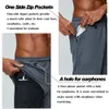 Pantalones cortos para hombre para correr Fiess Gym Training 2 en 1, deportes de secado rápido, trotar, doble cubierta, pantalones cortos de verano para hombre 230727