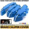 4PCS 5 Colors ABS Plastic Car 3D Disc Brake Caliper Covers Front & Rear Accessories Kit Size M S Universal256s