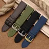 Watch Bands 18192021222324mm Nylon Canvas Band Universal Men Diving Waterproof Bracelet for Strap 230727