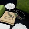 Bangle Retro enamel exquisite butterfly flower green leaf nature element bracelet, designer ladies bracelet, give yourself the best gift, high quality with box