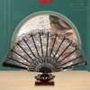 Chinese Style Products Layer Lace Fan Black /dark Red /white /pink Wedding party Craft Gift Hand Fan Decor Dancing Folding Fan