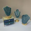 Jewelry Stand ly Earrings Stand Organizer Silky Milk Velvet Necklace Jewelry Display Pendants Mannequin Model Bust Show Exhibitor 230727