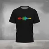 Herren-T-Shirts, Herren-Shirt, natürliche Landschaft, Berg-Design, stilvolle Mode, 3D-Bild, T-Shirts für Männer, runder Kragen, Baumwoll-T-Shirts