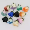 Decorative Flowers 25-50Pcs/Set Colorful Artificial Spray Color Soap Rose Gradient 2 Colors For Wedding Favors Valentine'S Day Gift