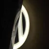 11 cm Auto-Abzeichen, LED-Logo-Licht, Weiß, Blau, Rot, 4D-LED-Auto-Abzeichen, 12 V, hintere Emblem-Leuchten291O