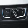 Bilstyling strålkastare Switch -knappar Dekorativ ram Cover Trim Sticker för BMW 1 2 3 4 Serie X5 X6 3GT F30 F31 F32 F34 F15 F16 283D