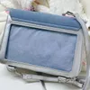 Torby szkolne Koreańska gwiazda Patchwork All Match Women Denim Crossbody Bag Fashion Sweet Y2K Tie Plecak Plecak szkolny dla studentów 230727