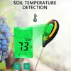 PH mètres 4 en 1 testeur de sol numérique sol PH moniteur température humidimètre détecteur de sol testeur de lumière du soleil pour jardinage plantes agriculture 230728