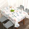 Stołowy tkaninę prostokątny stołowy stołowy obrus kawa dinningowa tkanina pokrowca geometryczna mata piknikowa Outdoorowa okładka stołowa R230726
