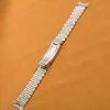 Horloge Bands 18mm 19mm 20mm Kraal van Rijst Massief Roestvrij Stalen Band Armband Voor Fit 230727