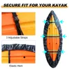 Kayak kürekleri profesyonel evrensel kayak kapağı kano tekne su geçirmez UV dirençli toz depolama kapak kalkan kayak tekne kano depolama kapağı 230727