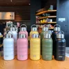 Tumblers Vacuum Stainless Steel Large Capacity Thermos Bicycle Water Bottle Outdoors Sports Travel Kettle Metal Girls Bottles Cup 230727