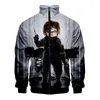 Moletons masculinos de filme de terror Chucky com gola alta jaquetas de moletom masculino fantasia de cosplay feminino manga longa com zíper casaco tops