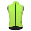 Mäns Hi -Viz Safety Running Cycling Vest - Reflektiv ärmlös vindtätning av cykel Gilet - Ultra Light Coverorte296R