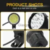 Motorfietsverlichting Extra motorfietskoplampen 12chips 1280V Flasher Front Extra schijnwerpers Led-verlichting Faros Moto Farol Mistlamplenzen x0728