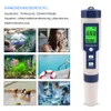 wholesale PH Meters 5 in 1 TDS/EC/PH/Salinity/Temperature Meter Digital Water Quality Monitor Tester for Pools Drinking Water Aquariums 230728
