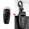 ABS Carbon Fiber Car Key Case Cover For A3 A4 B9 A6 C8 A7 S7 4K A8 D5 S8 Q7 Q8 SQ8 E-tron 2018 2019 2020 2021 Accessories297S