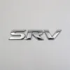 For Toyota SRV Emblem 3D Letter Chrome Silver Car Badge Logo Sticker276Q
