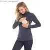 Maternity Dresses Winter Turtleneck Warm Long Sleeve Cotton Pregnant Women's T-shirt Care Top Pregnant Women's Feeding Clothes Free Delivery Z230728